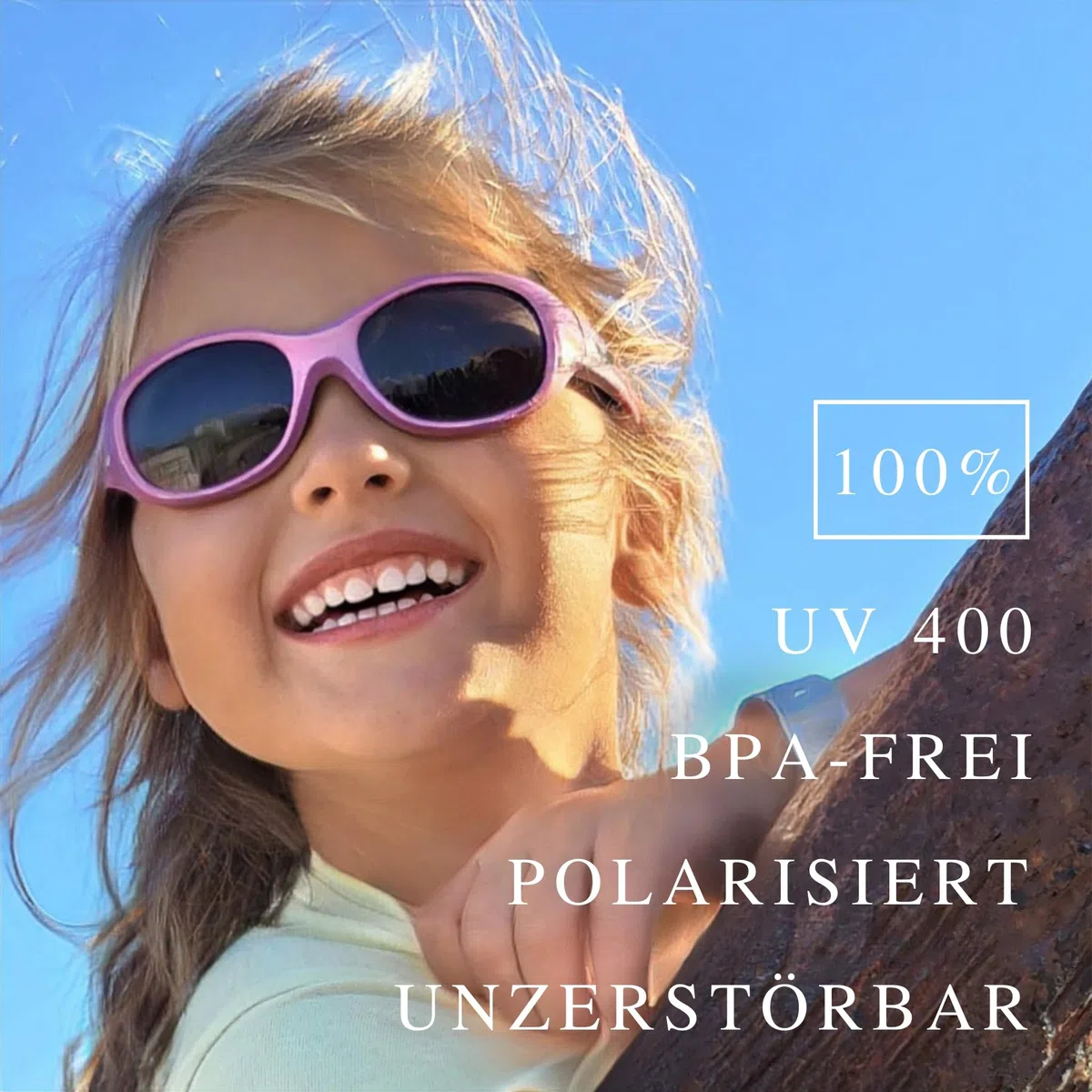ActiveSol Kinder-Sonnenbrille Kids, 2 – 6 Jahre, UV-Schutz, polarisiert, flexibel