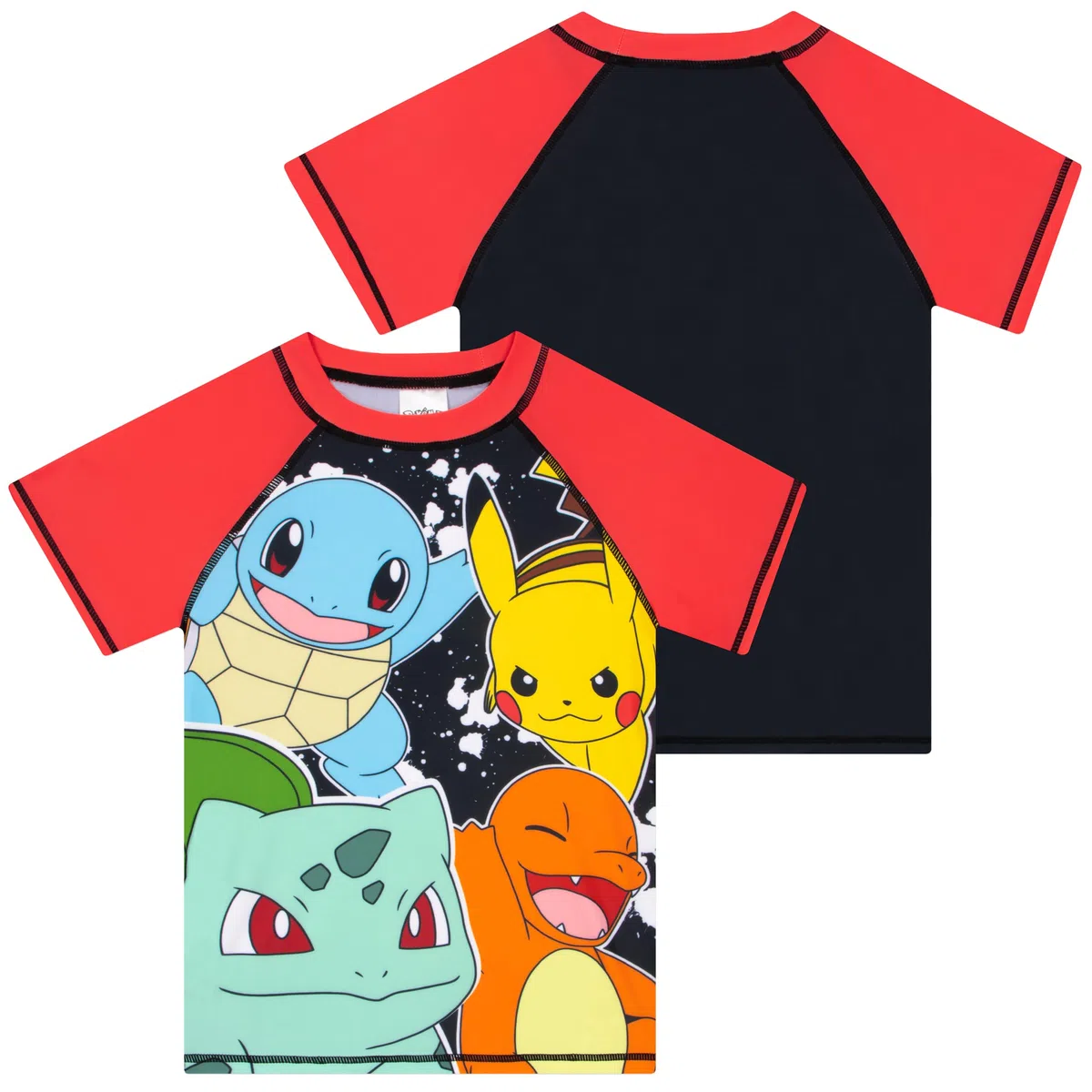 Pokemon Kinderbadehose Und Badeanzug Jungen, Stylischer Schwimmanzug Kinder 2-Teilig Mit Pikachu, Glumanda