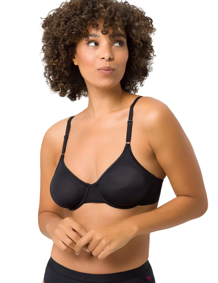 BeeDees Damen Bügel-BH Microfun W mit Bügel Verstellbare Träger ungepolsterte Cups Microfaser
