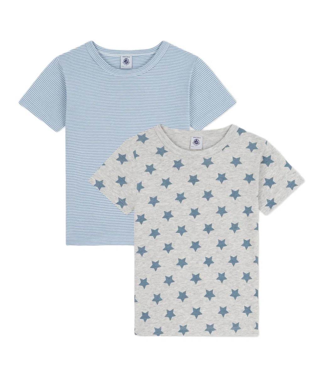 Petit Bateau Jungen 2 Ts Mc Et Unterwäsche Tag (2er Pack)
