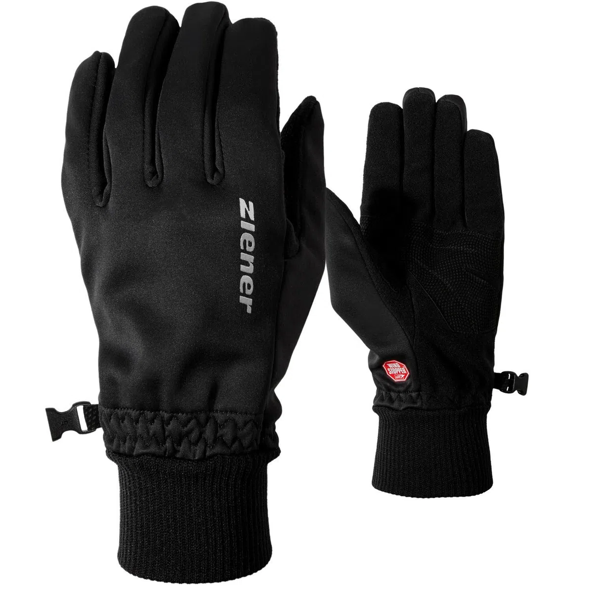 Ziener Erwachsene IDEALIST GWS Freizeit-/Funktions-/Outdoor-Handschuhe | atmungsaktiv, winddicht, Soft-Shell, schwarz