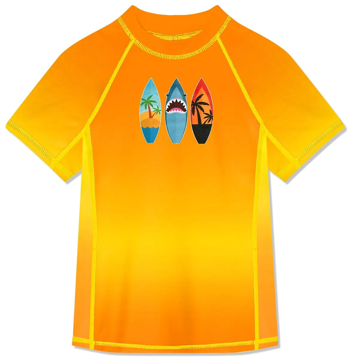 BesserBay Jungen Rashguard Shirt UPF 50+ Kurzarm Schwimmshirt Top UV-Shutz 110-160