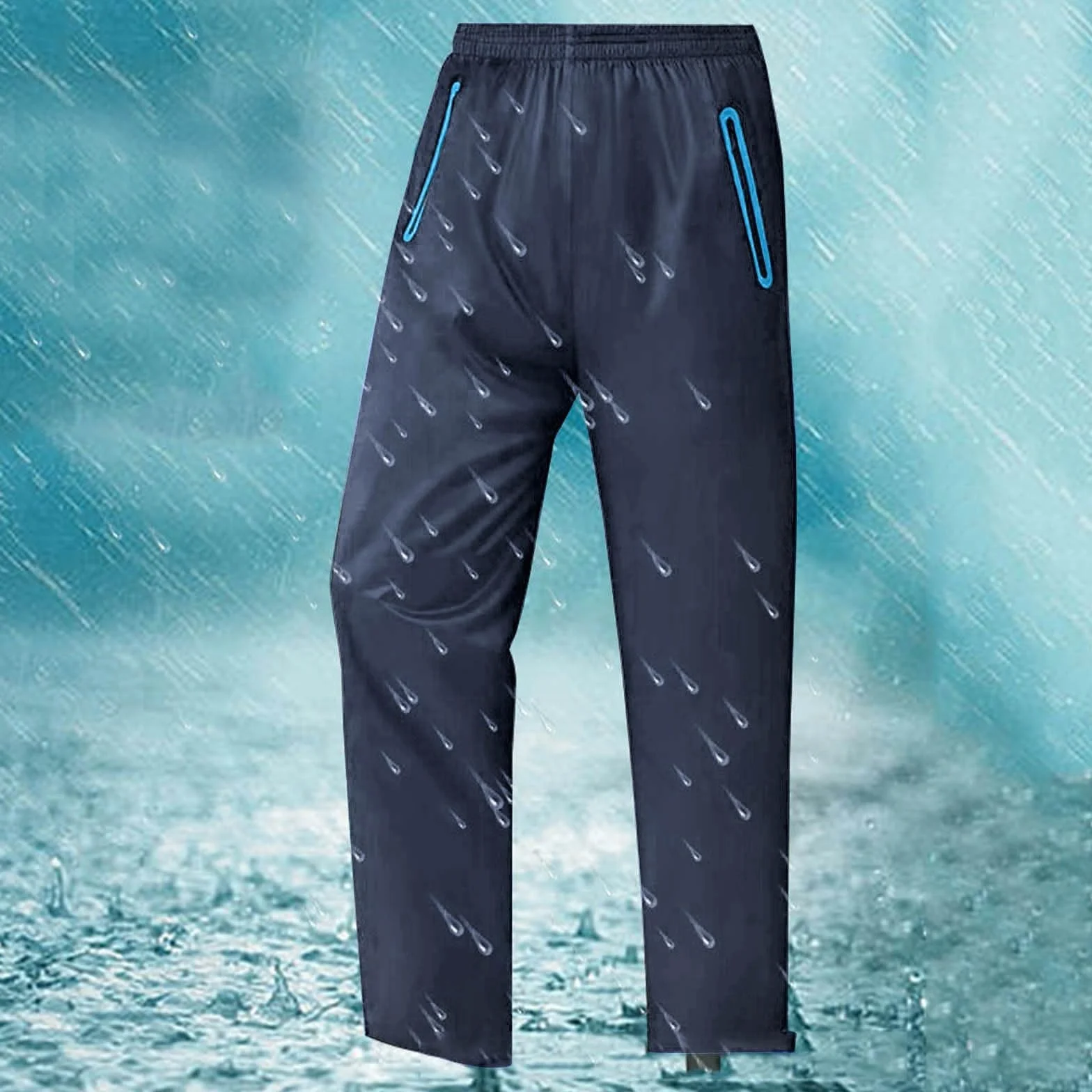 Fahrrad Regenhose Damen Atmungsaktiv Softshellhose Überziehhose Leichte Wasserdicht Trekkinghose Wanderhose Winddichte Outdoorhose Lang Bequeme Regen Hose