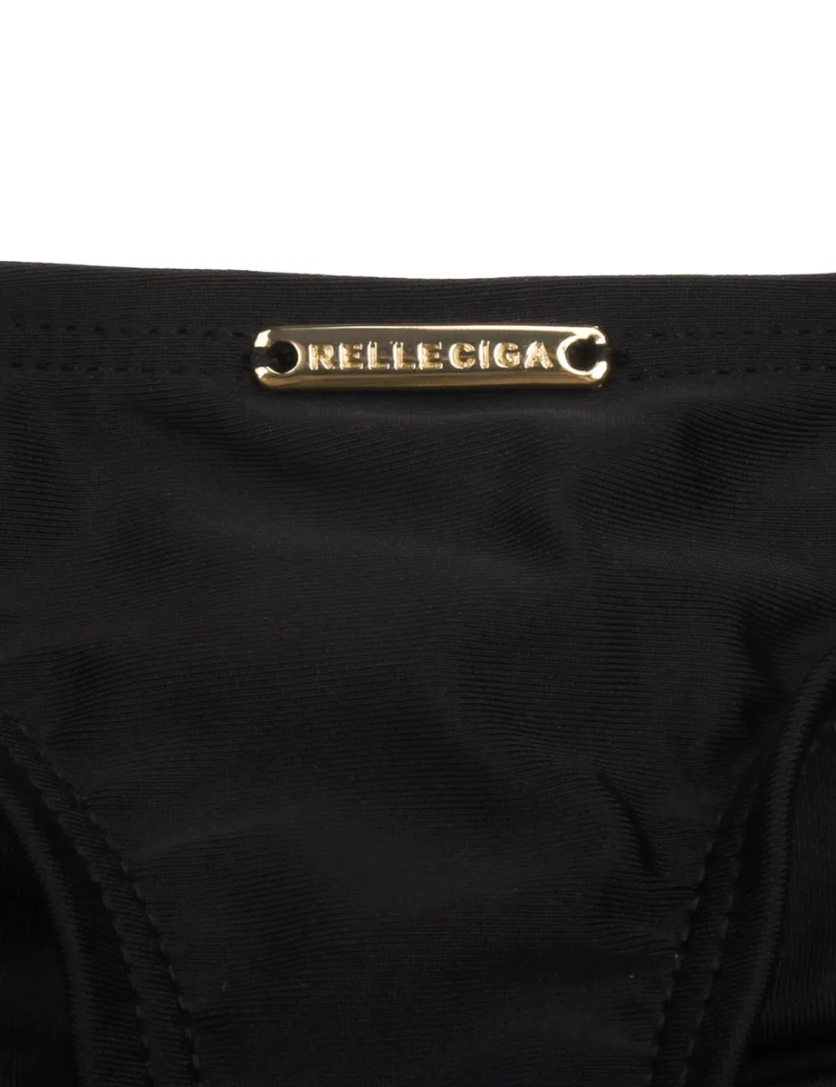 RELLECIGA Damen Bademode Bikinihose Tanga-Unterteil mit Schnürchen Thong Bottom