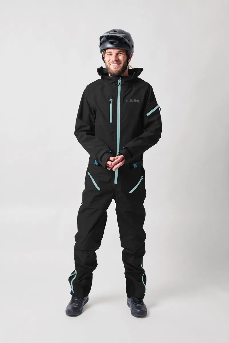 dirtsuit core edition blacklabel Matschoverall für Mountainbiker Herren, zip-off-Hose Größe