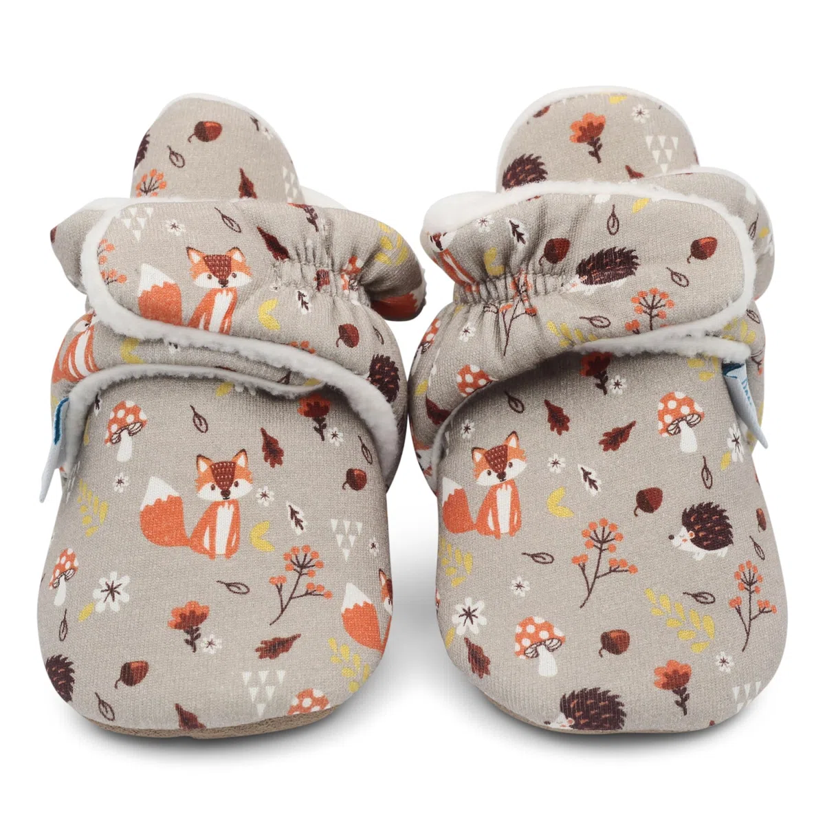 Dotty Fish Unisex Baby Regenbogen Baby-bootiesHausschuh