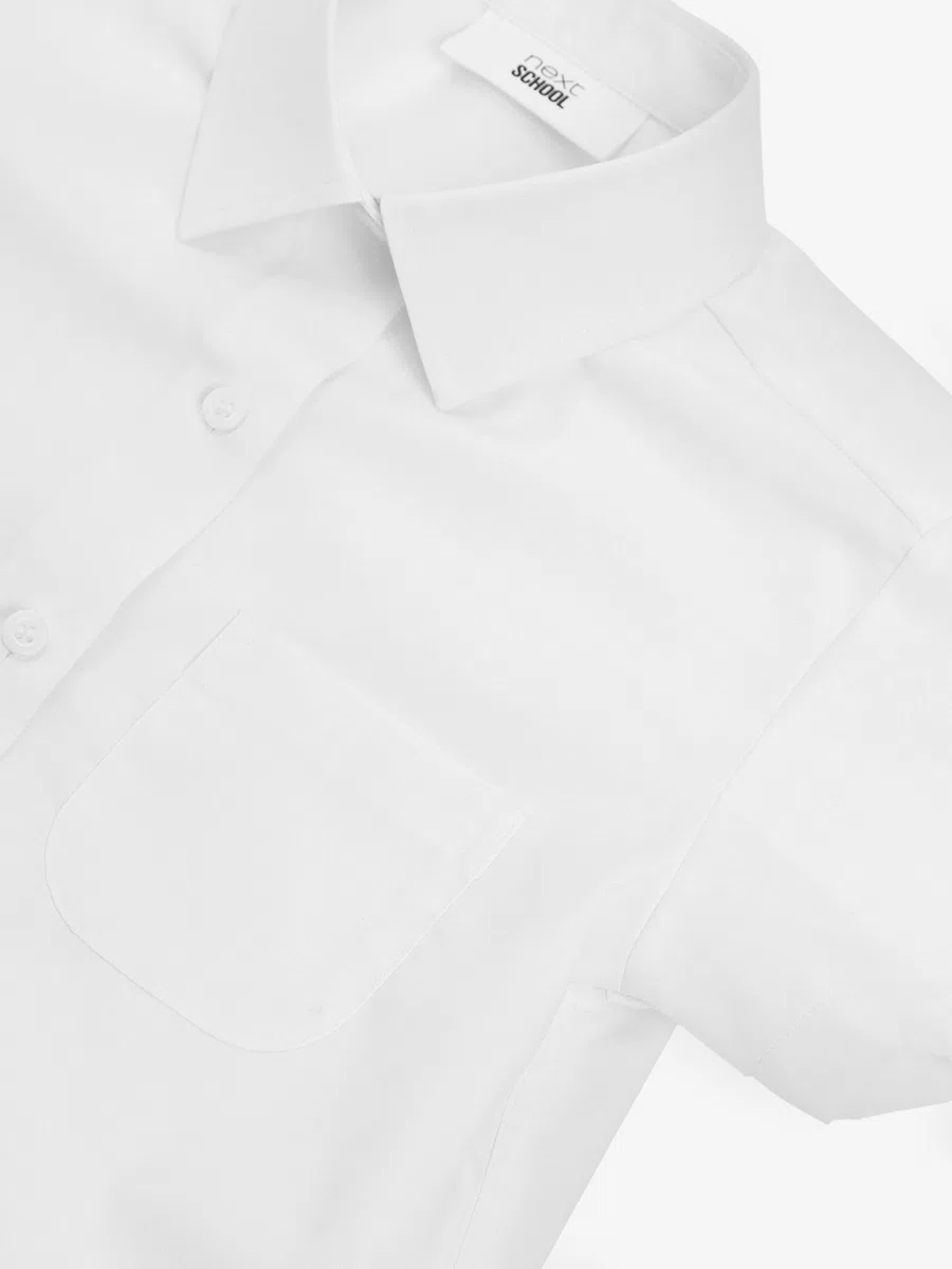 NEXT Mädchen Kurzärmelige Schulhemden im 2er-Pack
