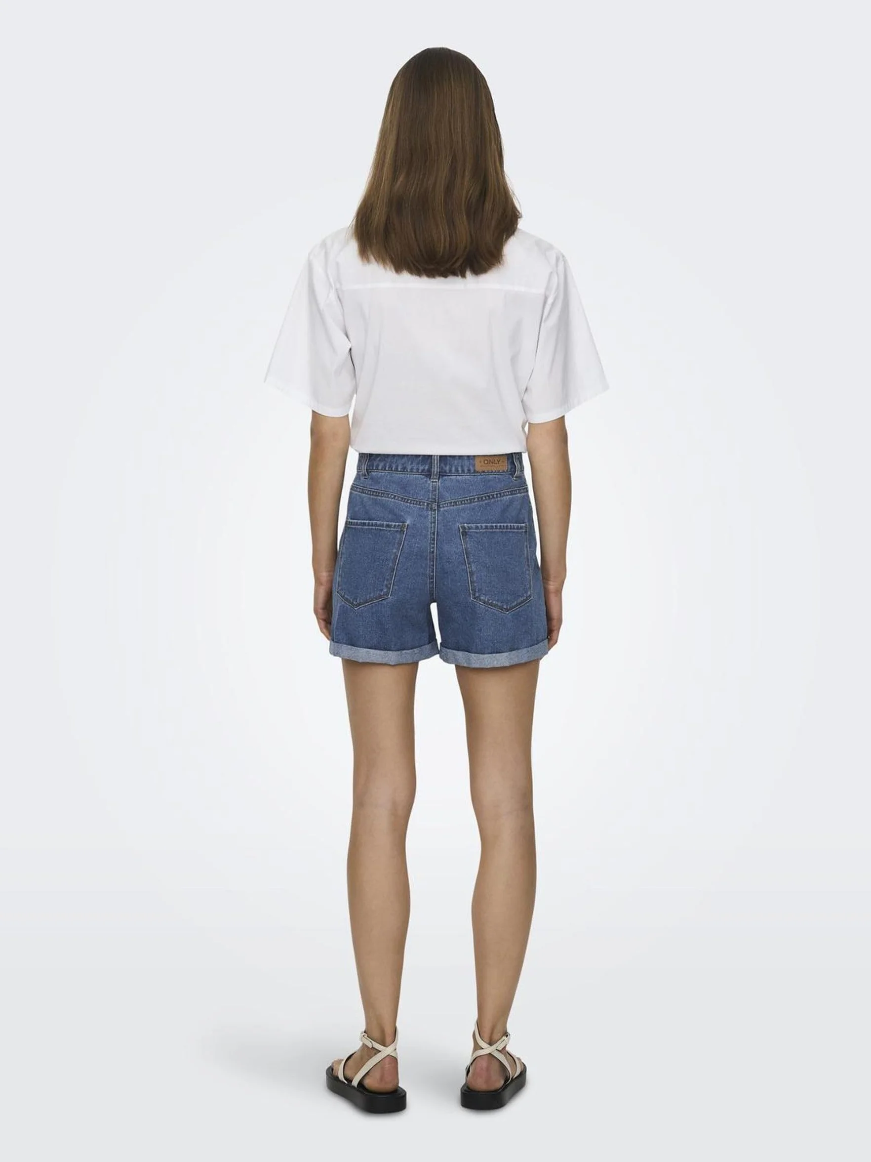 ONLY Female Jeans-Shorts ONLVEGA Hohe Taille Normal geschnitten Shorts