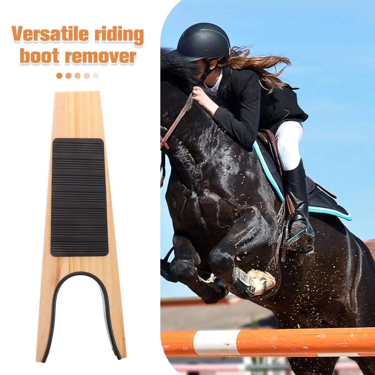 GALPADA Robuster Stiefelknecht Aus Massivholz Tragbarer Stiefelauszieher FüR Reitstiefel Und Arbeitsstiefel Wiederverwendbarer Schuhentferner Praktischer Helfer FüR Outdoor Und Stall