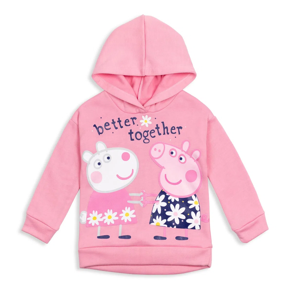 Peppa Pig Mädchen-Pullover, Fleece-Hoodie und Leggings, Outfit-Set für Kleinkinder bis große Kinder