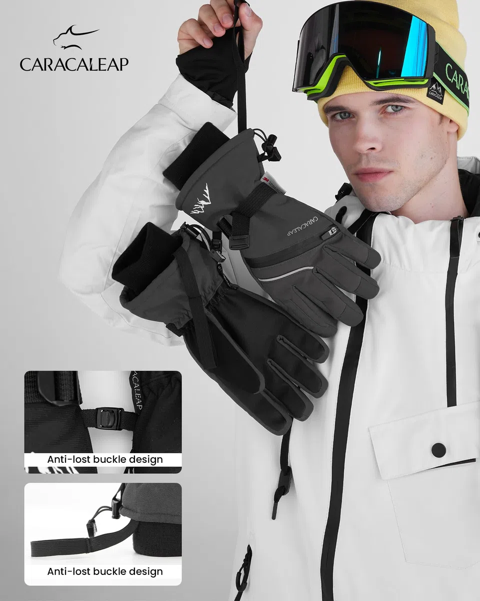 Skihandschuhe Männer Frauen Schnee Handschuhe Winddicht Winter Wasserdicht