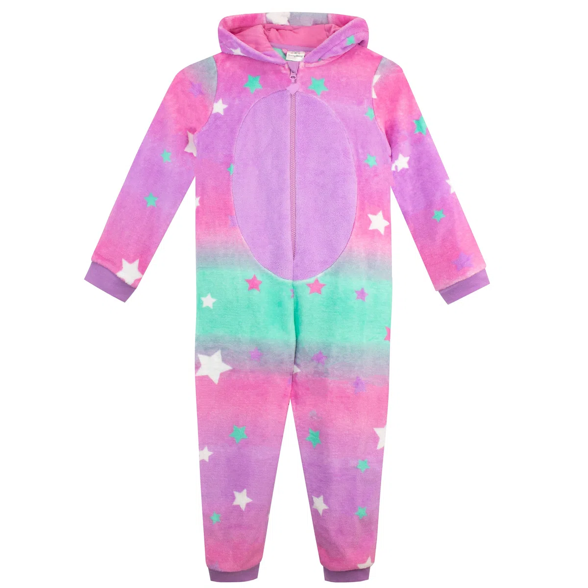 Harry Bear Einhorn Schlafanzug Mädchen | Fleece Overall Madchen | Onesie | Jumpsuit Schlafanzug Kinder