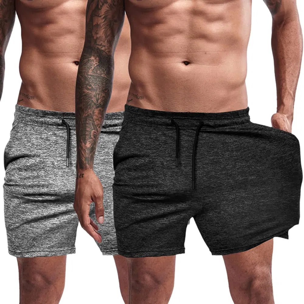 Herren Sporthose,Training Kurze mit Tasche,Quick Dry Laufhose