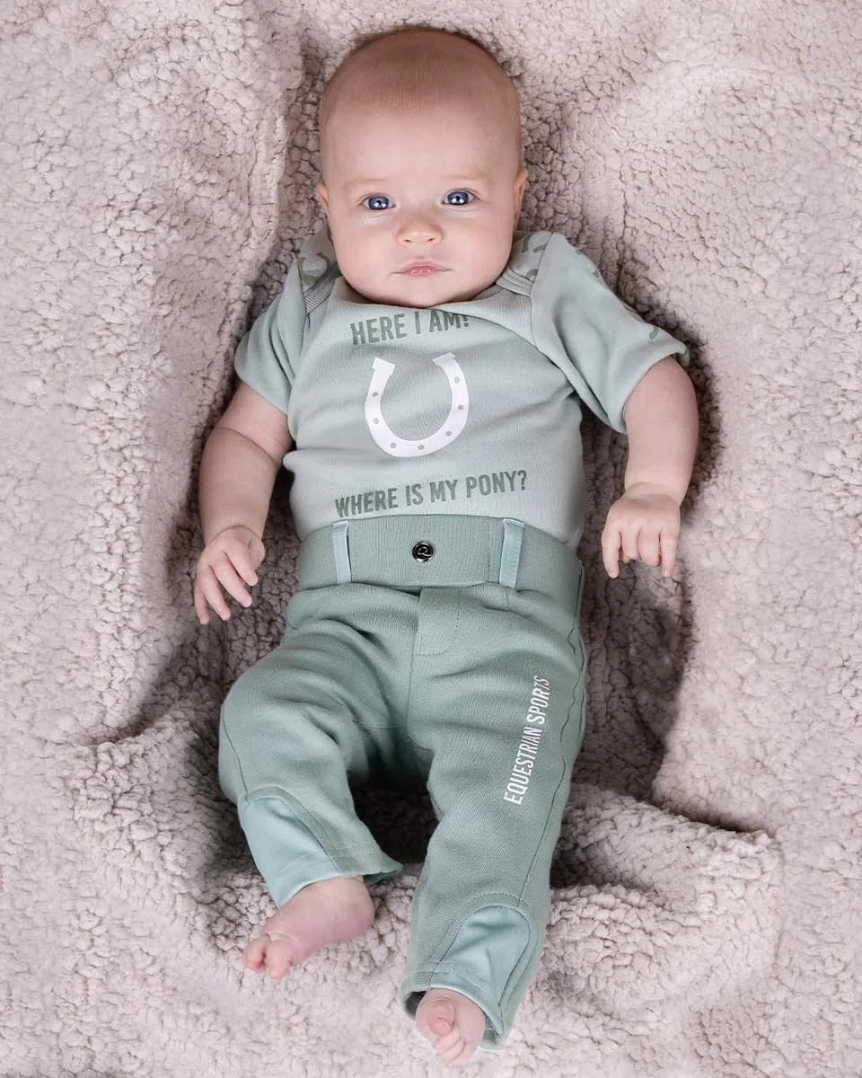 netproshop Baby und Kinder Reithose Bobby Vollbesatz Gr. 56-104, Kindergroesse:80, Farbe:Pistachio