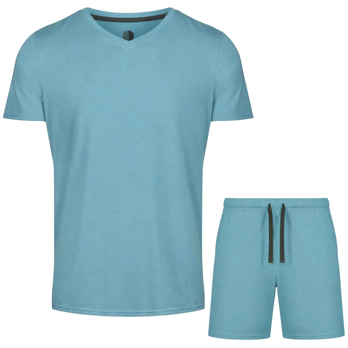 Light & Shade Pyjama-Set mit Oberteil und kurzer Hose für Herren