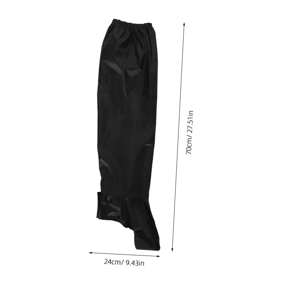 Sosoport Regenhose Einfach Anzuziehen aus Oxford Gewebe Winddicht für Damen und Herren Schwarz Größe L für Outdoor Aktivitäten und Wandern