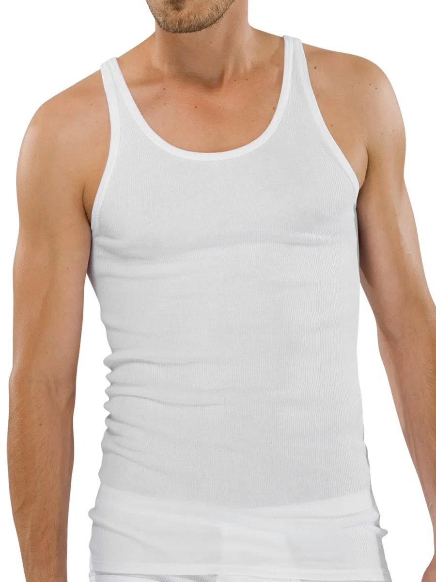 Schiesser Shirt Rundhals Original Classics Doppelripp Doppelpack weiß