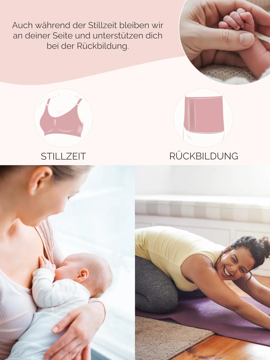 Herzmutter Stilltop-Umstandstop 2er-Set OekoTex 100 - Oberteil für Schwangerschaft - mit Stillfunktion - 6700