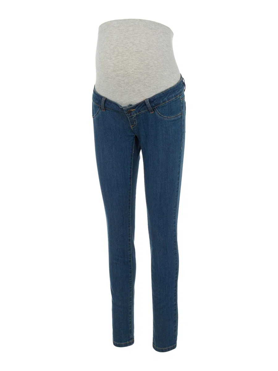 MAMALICIOUS Women's Mljulia Medium Blue Slim Jeans A. Noos