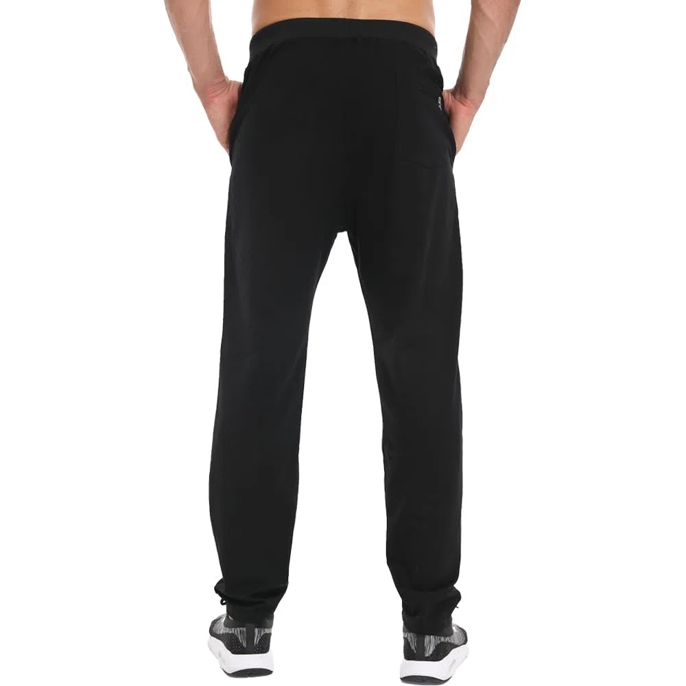 Tansozer Jogginghose Herren Baumwolle Ohne Bündchen mit Reißverschlusstaschen