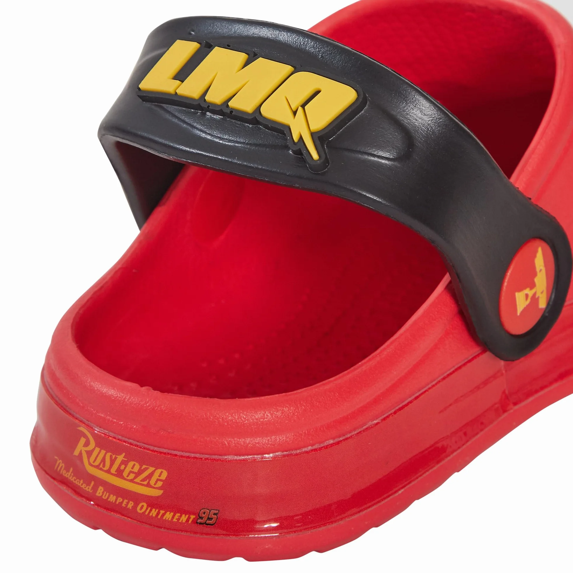 Disney Jungen Cars Clogs mit Charms, Kinder Sandalen, Lightning McQueen Slipper mit Knöchelriemen, Strand Schuhe.