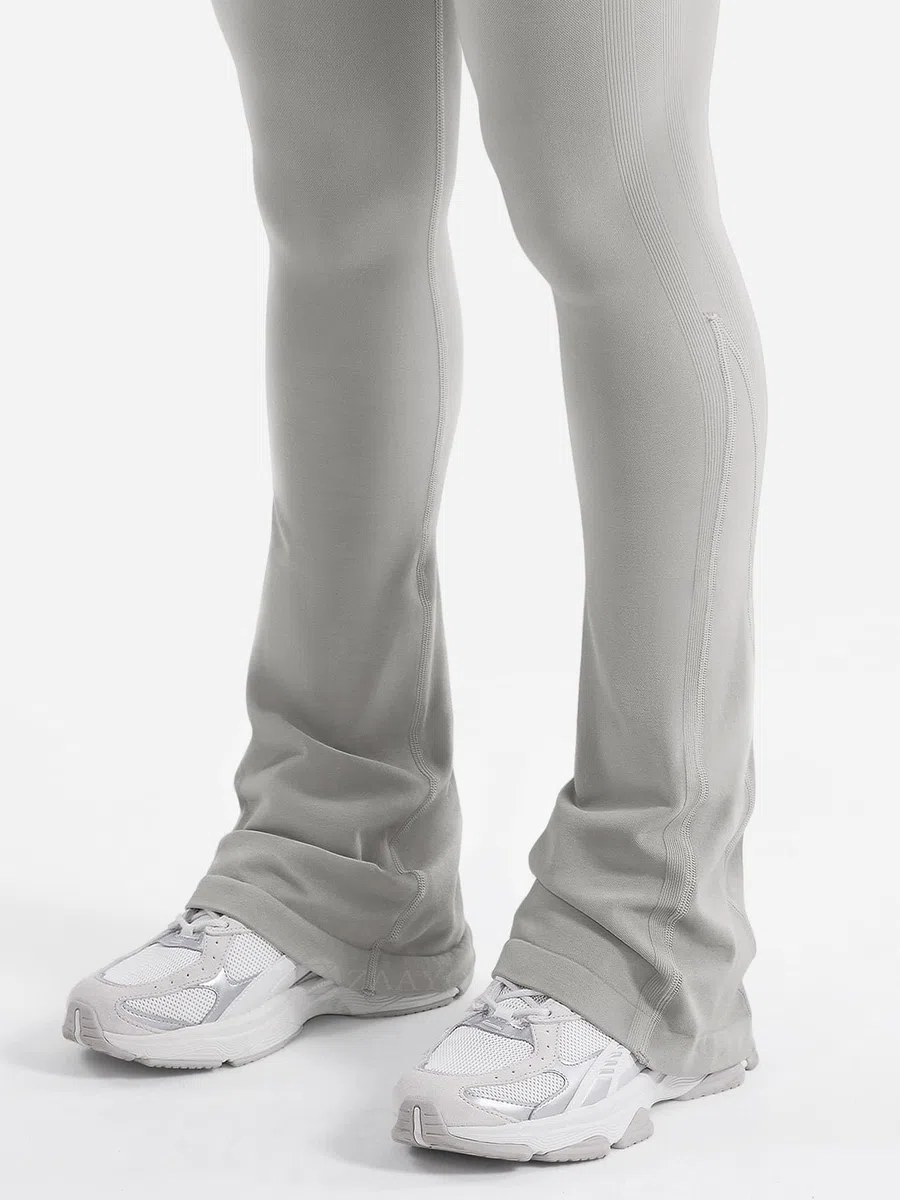 ZAAYO Flared Leggings Damen Invisible Scrunch Butt Yogahose Damen Push Up Sport Leggings Flared Sporthose Hohe Taille Schlaghose Bootcut Gym Yoga Workout Leggings