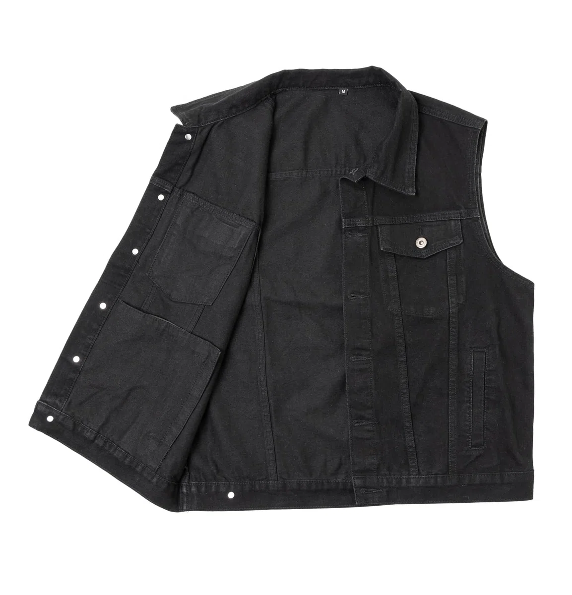 Herren Jeansweste Biker Kutte Weste Ärmellose Jeansjacke Kutte Motorrad Jeans Weste für Männer