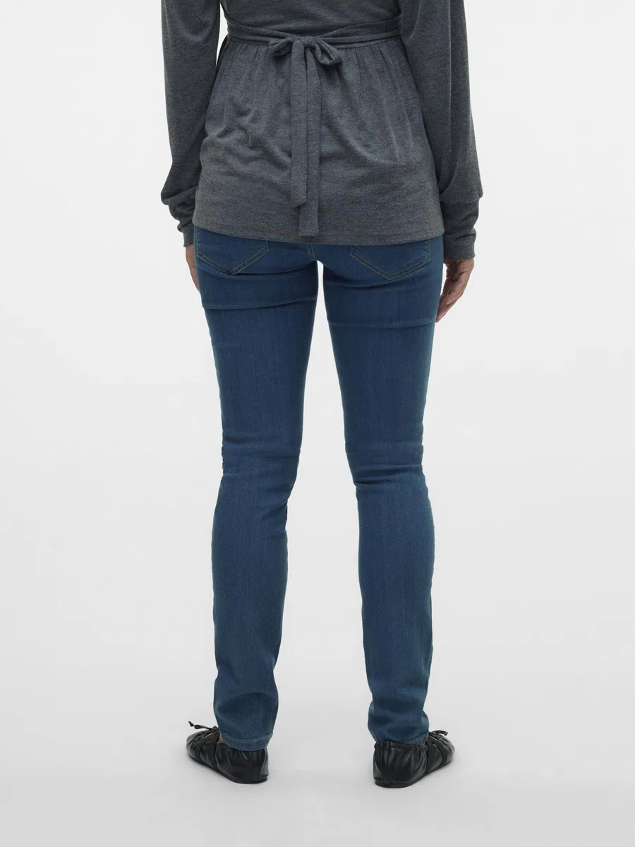 MAMALICIOUS Women's Mljulia Medium Blue Slim Jeans A. Noos