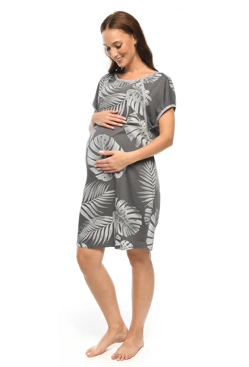 MijaCulture 3 in1 Geburtskleid Stillnachthemd Umstandsnachthemd 4123