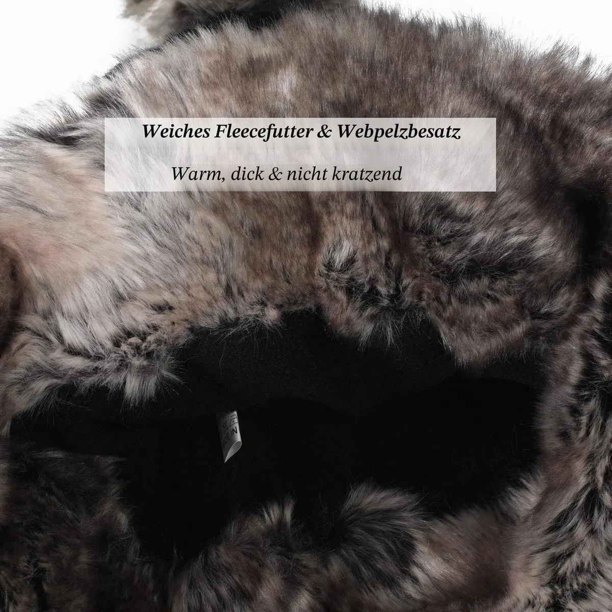 ZLYC Damen-Wintermütze mit Ohrenklappen, Strickmütze, Peruanische Beanie-Mütze