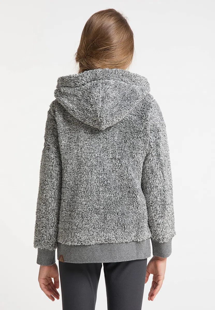 Ragwear Valentyna Mädchen Sweatjacke Übergangsjacke Jacke aus kuscheligen Teddyfell plüschig warm