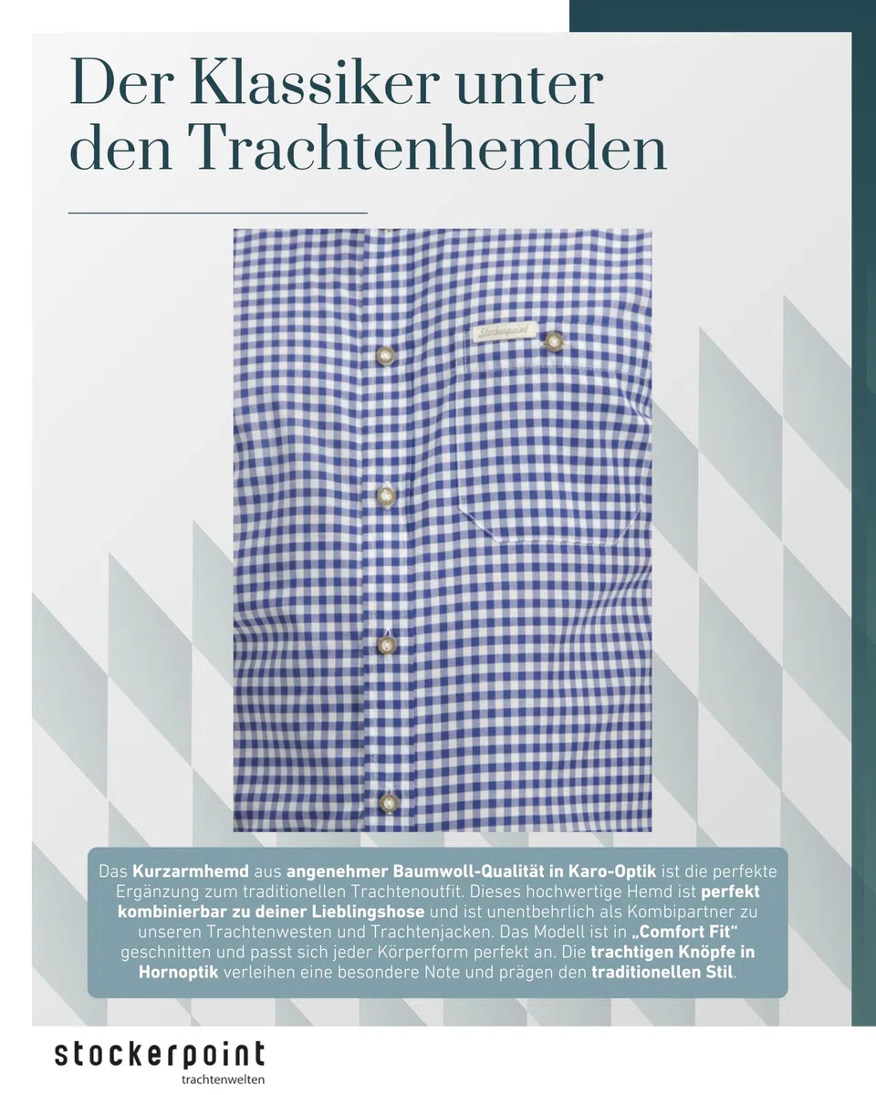 Stockerpoint Herren Renko3 Trachtenhemd (1er Pack)