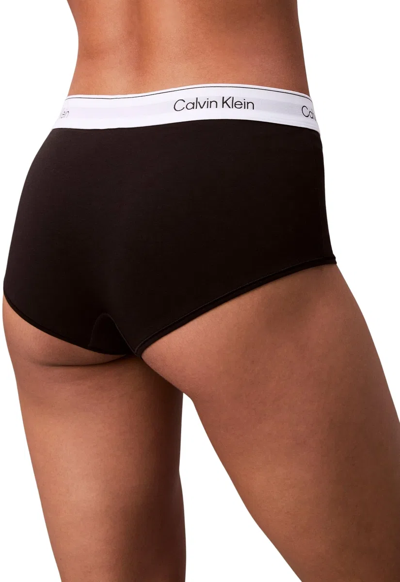 Calvin Klein Damen Hipster Boyshort mit Logobund
