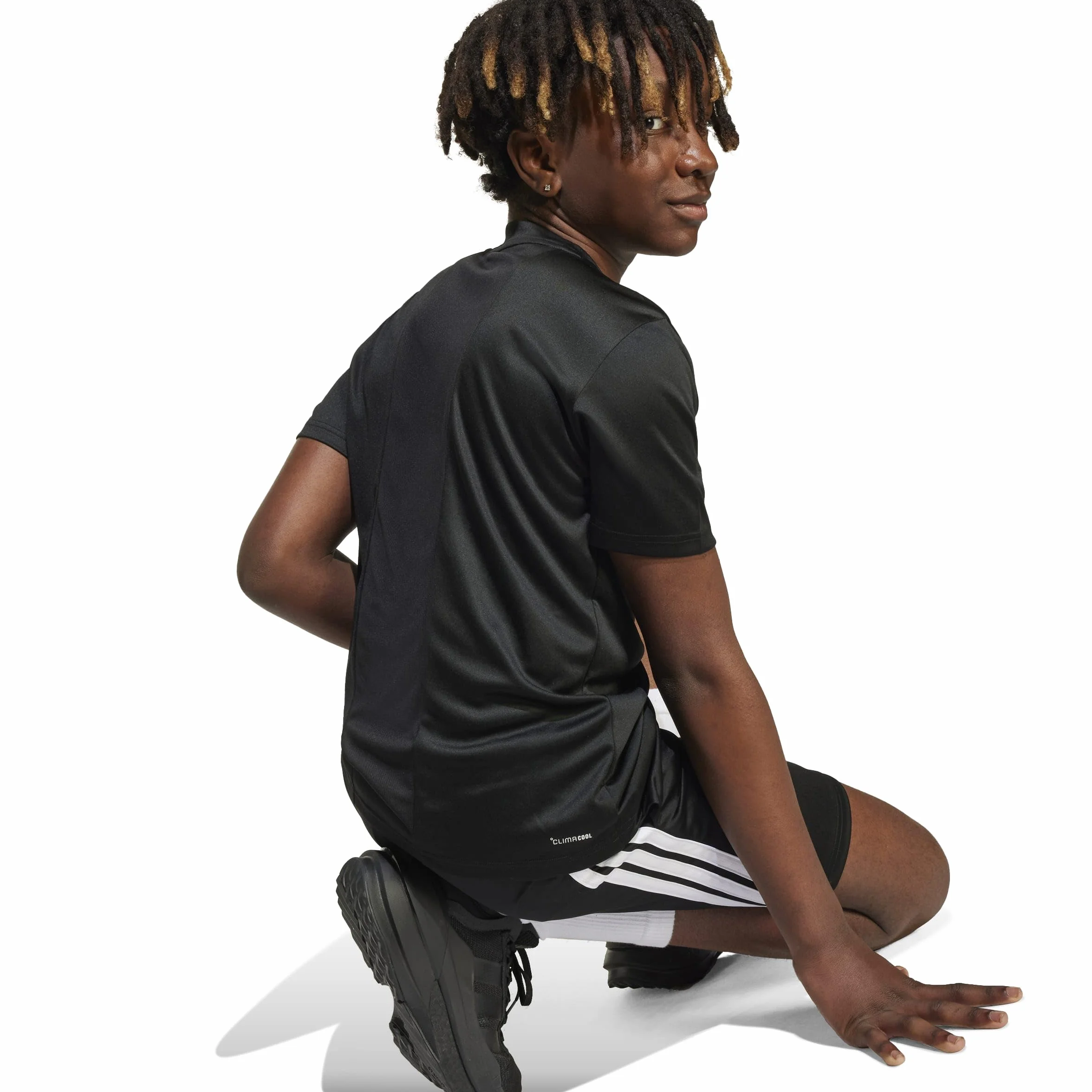 adidas Unisex Kinder Train Essentials 3-stripes T-shirt Set Jogginganzug