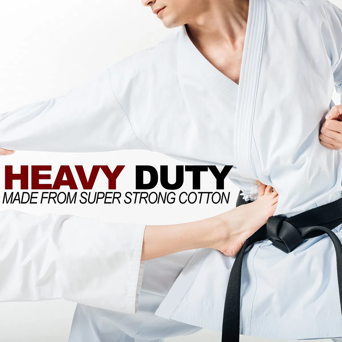 Senshi Japan Kampfsportanzug aus Baumwolle, Karate-Gi, mit Gürtel