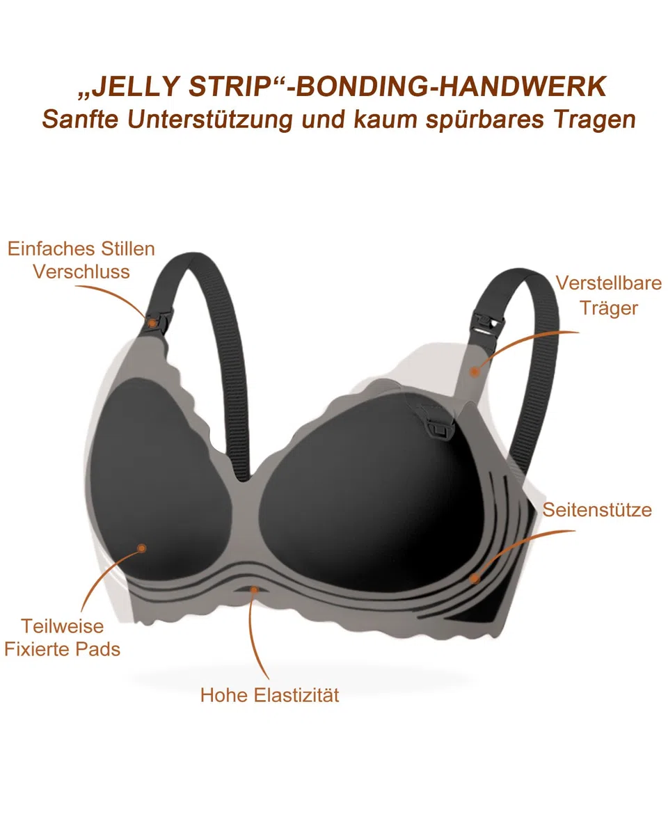 As Fairy Still-BHS zum Stillen, Kabelloser Nahtloser Schwangerschafts-BH Ultra Komfort Schwangerschafts Schlaf Bralette für Frauen