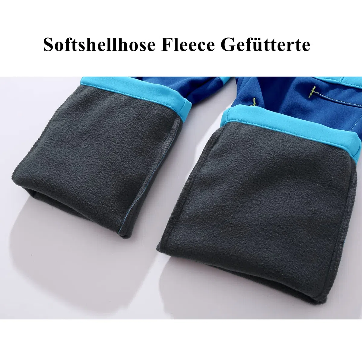 Daysskk Softshellhose Kinder Winter Outdoorhose Fleece Gefütterte Jungen Mädchen Schneehose Kinder Wasserdicht 110-170
