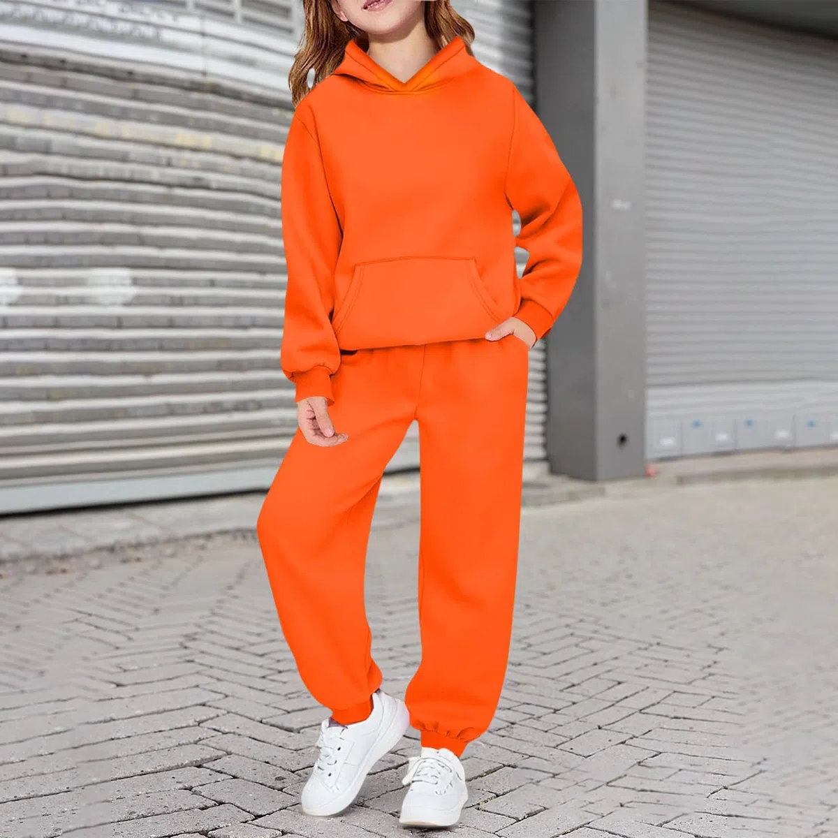 2026 Mädchen Langarm-Jogginghose mit, lässiges zweiteiliges Outfit, weich, bequem, sportlich, wear für Kleinkinder, Jugendliche, Kinder, Kleidung