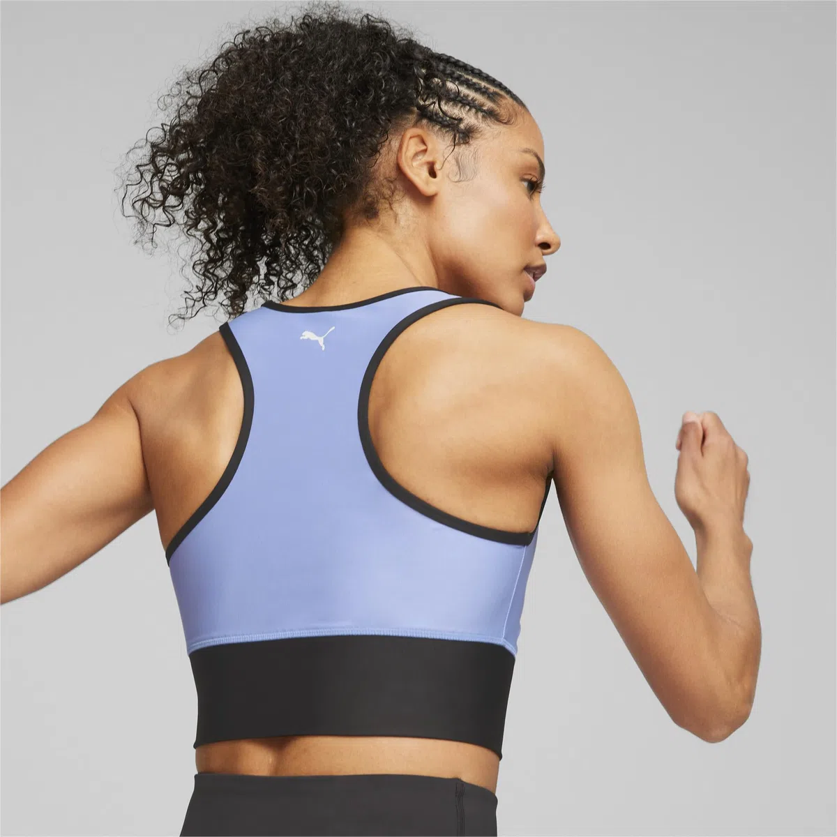 PUMA Damen Fit Skimmer Trainingstop SElektro Purple Black
