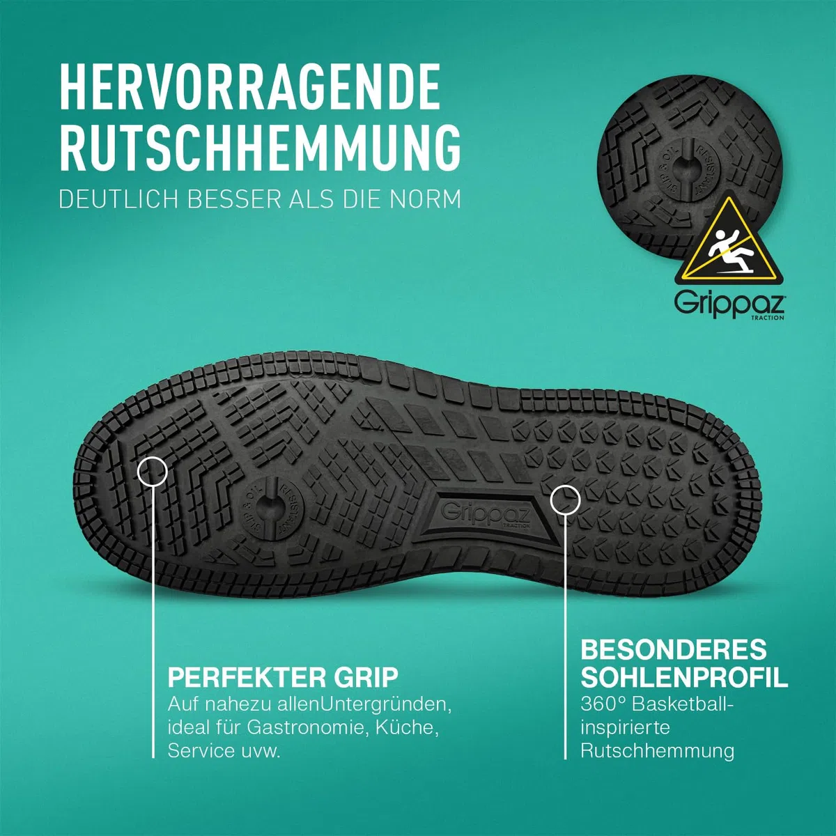 PUMA Safety Blast Rutschhemmende Berufsschuhe – rutschfeste O2 Arbeitsschuhe, metallfrei, wasserabweisend – ideal als Kochschuhe & Arbeits- Sneaker - Schwarz