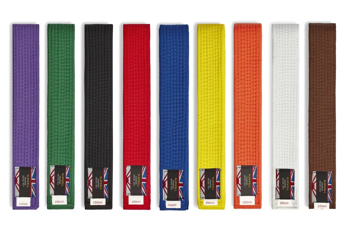 Playwell Martial Arts Gürtel aus Baumwolle, einfarbig, extra lang, groß – (Karate, Judo Taekwondo) – 340 cm oder 360 cm