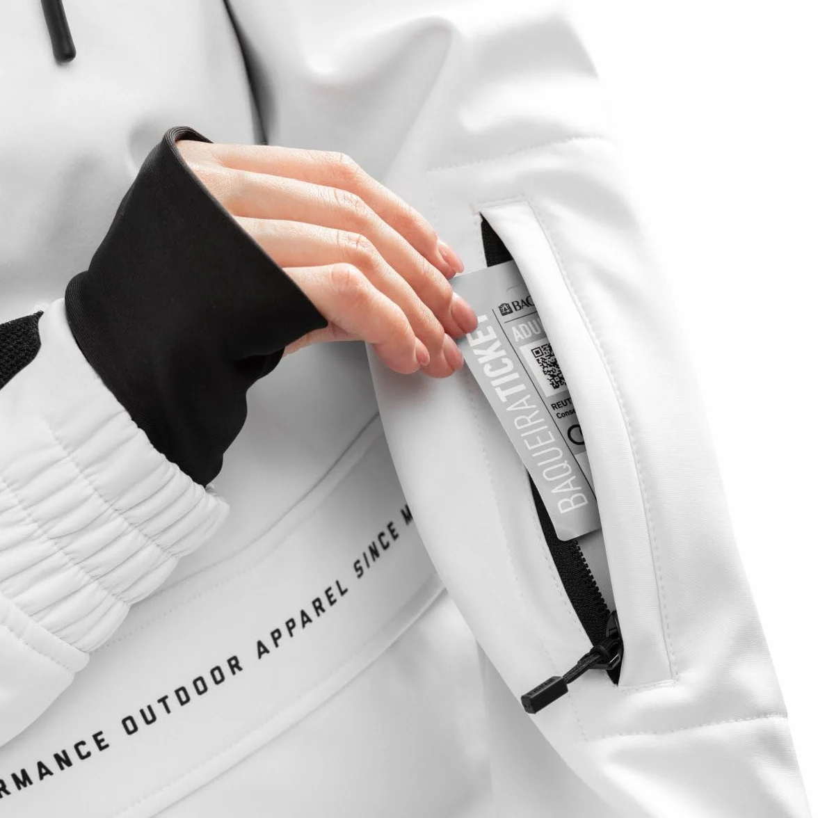 SIROKO - Snowboardjacke mit Kängurutasche für Damen W3-W Antarctica