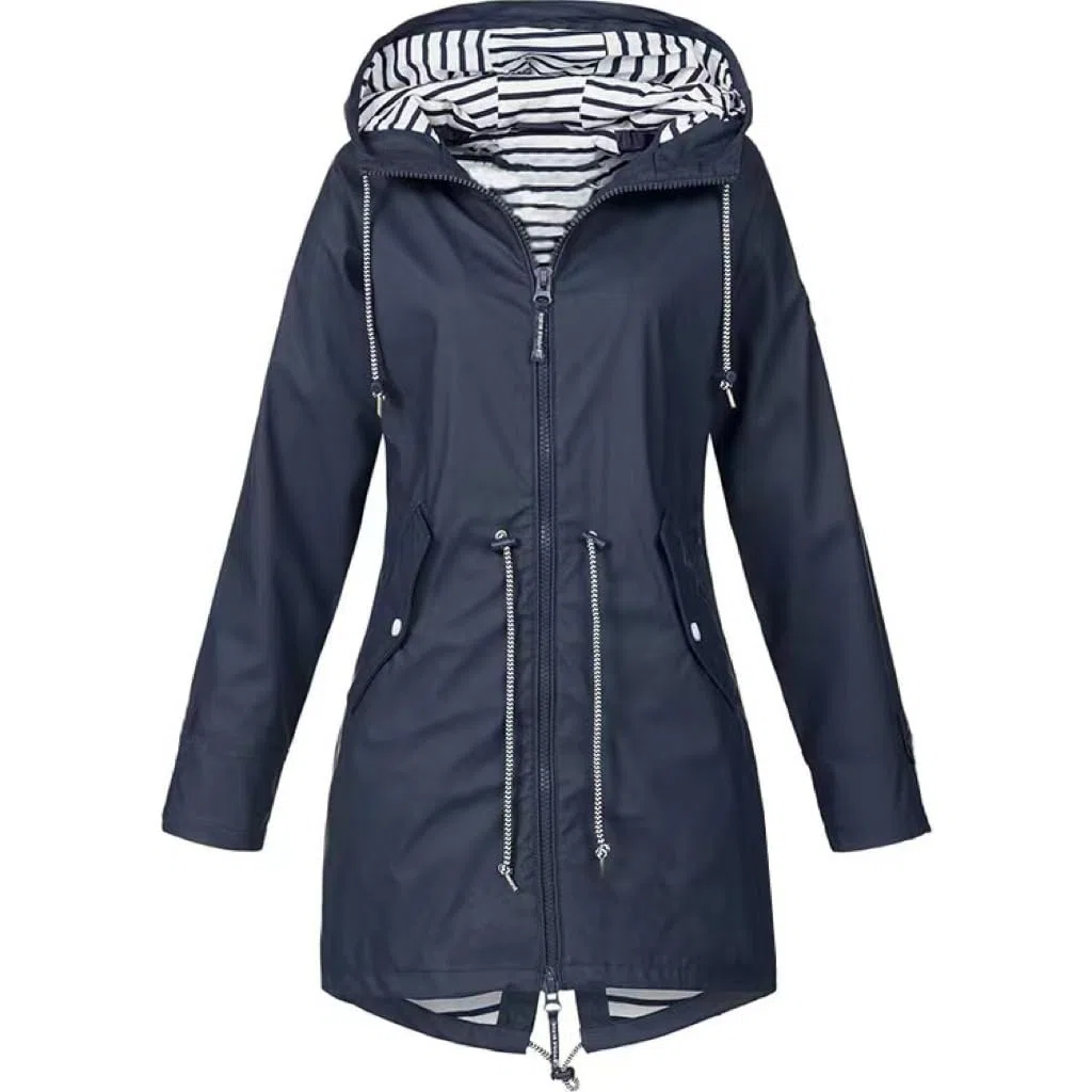 Damen Leichte Wasserdichte Regenjacke Regenmantel Mit Kapuze Wasserdicht Windbreaker Übergangsjacke Atmungsaktiv Mantel…