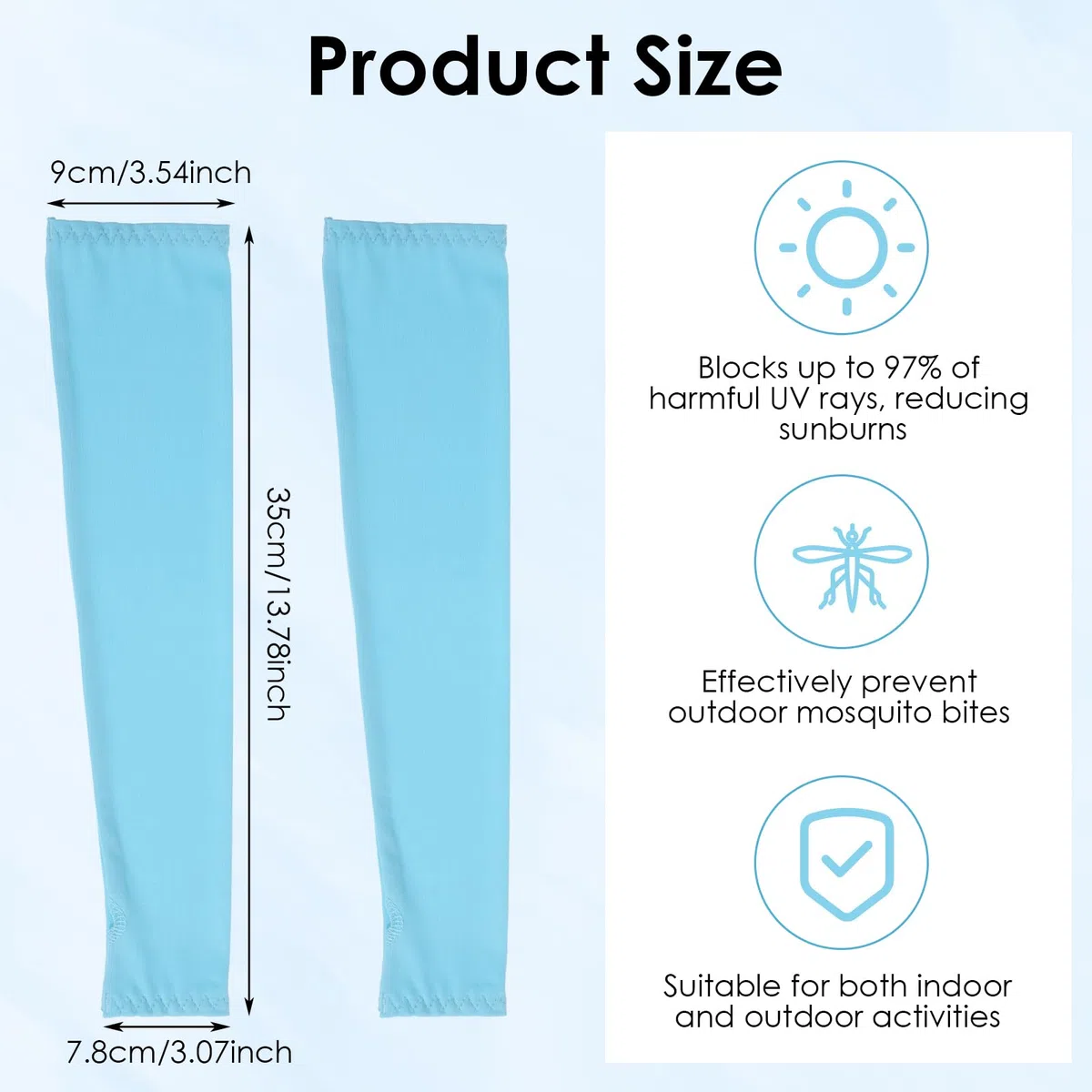 CIATBYYJ 3 Paar Jugend Sport Armstulpen,Armlinge Kinder,Arm Sleeve mit Daumenloch,Flexibel Ärmel,Atmungsaktiv Armsleeve,für Jungen Mädchen Volleyball Basketball Armschoner(Schwarz Weiß und Blau)