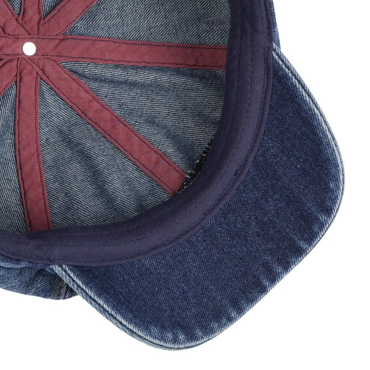 Lipodo Classic Denim Ballonmütze einfarbig Damen Frühling Sommer