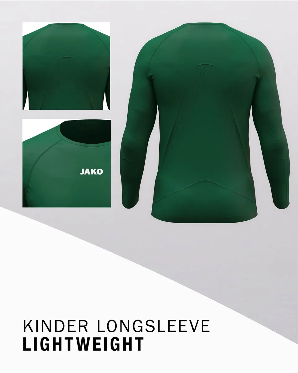 Jako Unisex Kinder Jako Kinder Longsleeve-Shirt Lightweight Funktionsshirt (1er Pack)