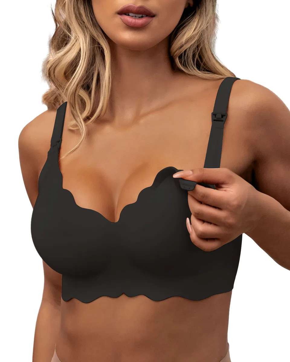 As Fairy Still-BHS zum Stillen, Kabelloser Nahtloser Schwangerschafts-BH Ultra Komfort Schwangerschafts Schlaf Bralette für Frauen
