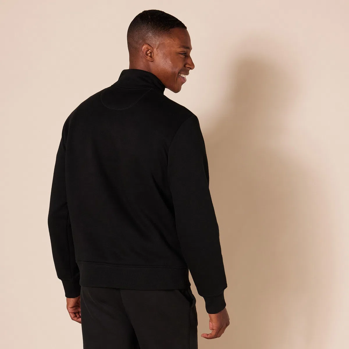 Amazon Essentials Herren Langärmliges Fleece-Sweatshirt Mit Viertelreißverschluss