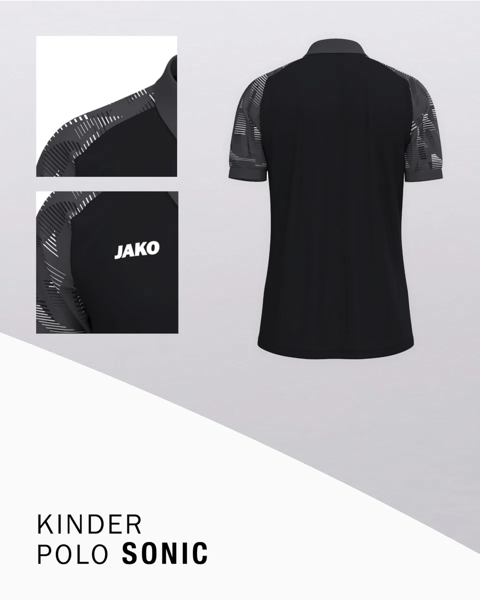 JAKO Unisex Kinder Kinder Poloshirt Sonic Poloshirt (1er Pack)